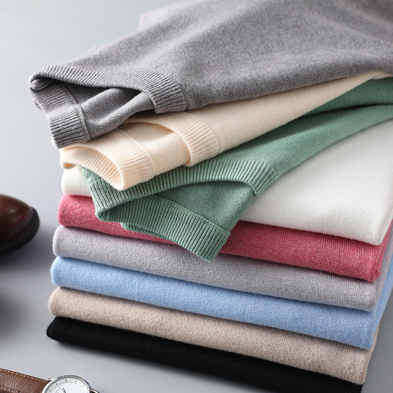Round Neck Thin Casual T-shirt Knitwear