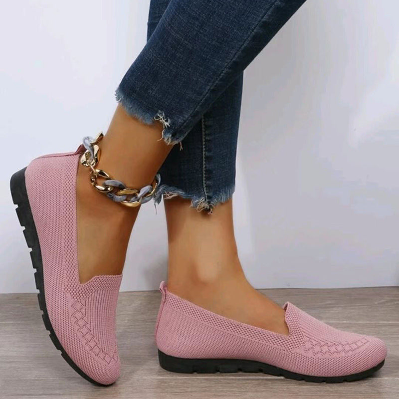 Casual Mesh Flat Toe Loafers Cozy Shoes