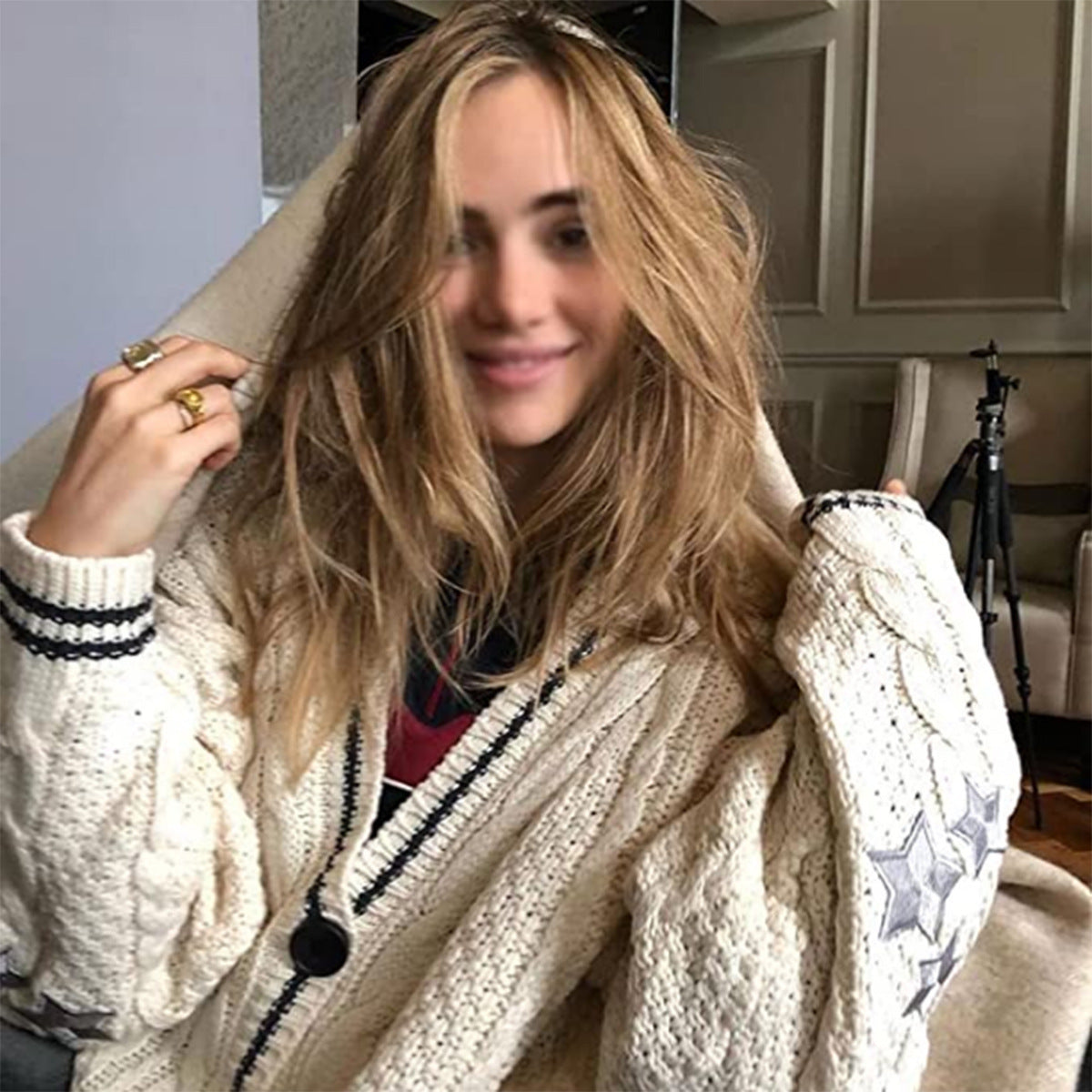 Solid Color Long Sleeve Cardigan