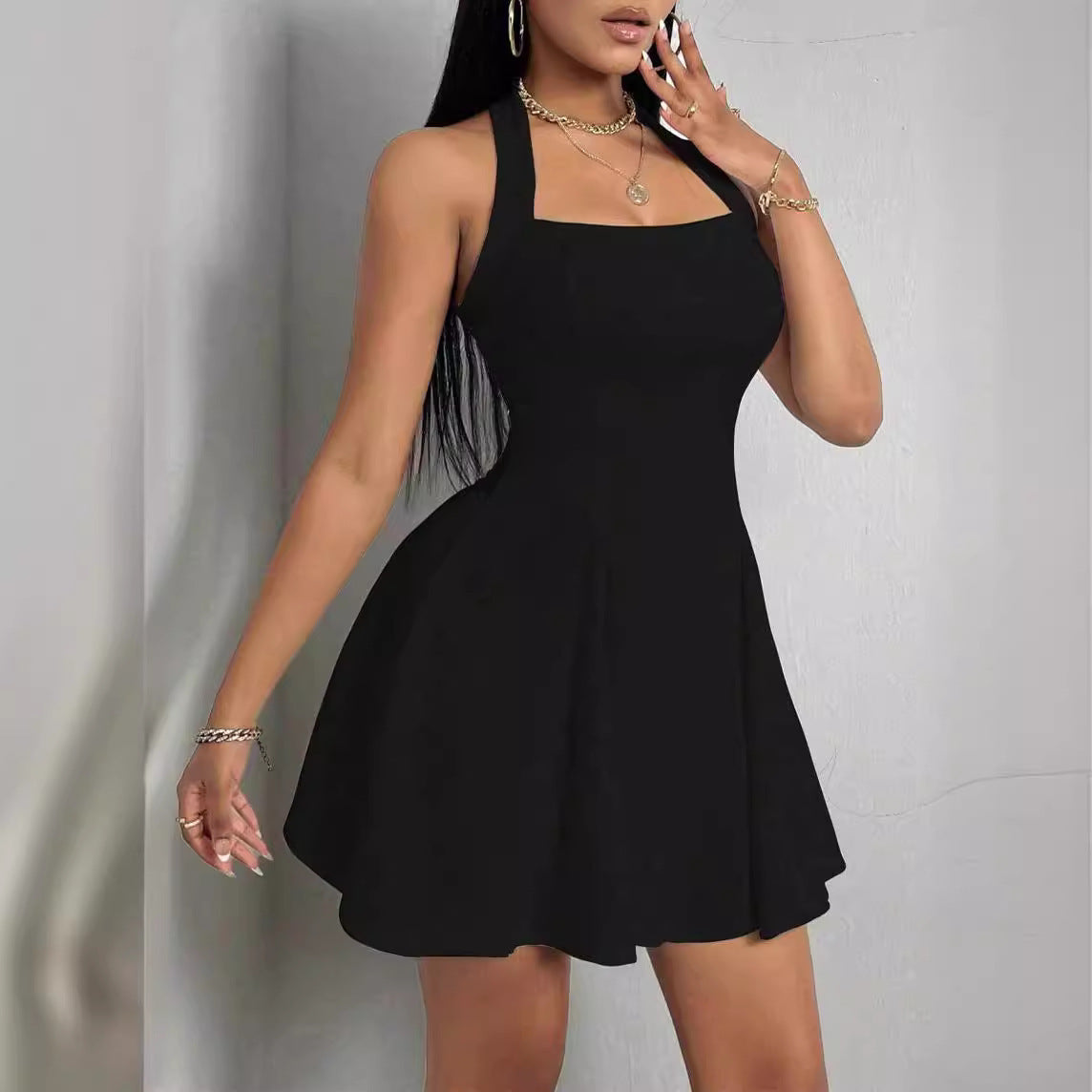 Women's "Midnight Black" Dress