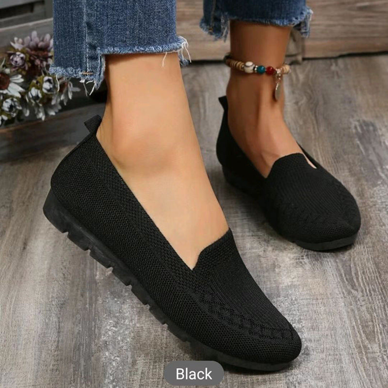 Casual Mesh Flat Toe Loafers Cozy Shoes