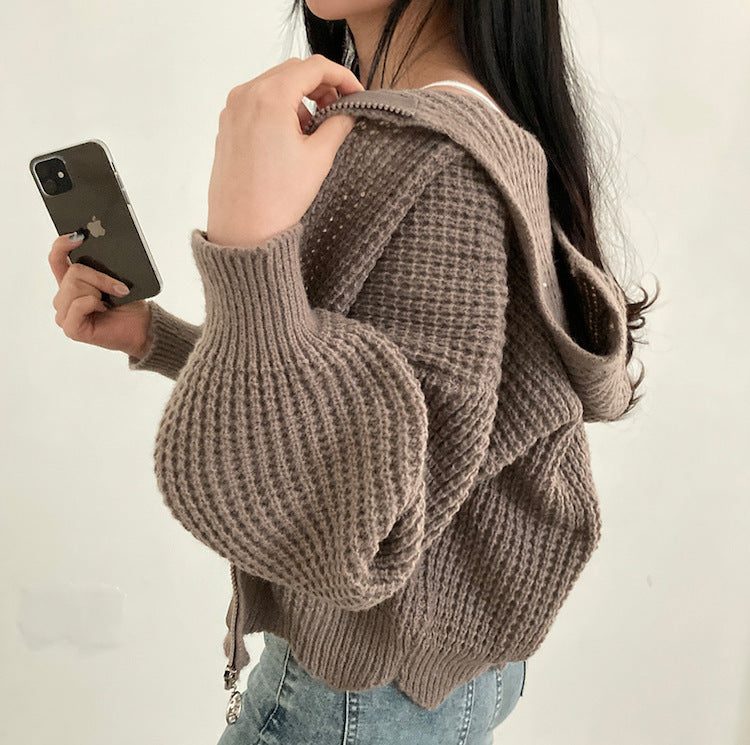 Women's Fashion Loose And Lazy Style Knitted Jacket