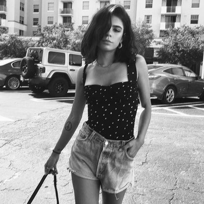 Sexy Women Dot Strap Top