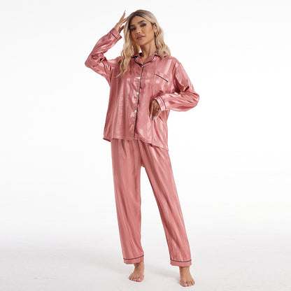 Silk Long-sleeved Pajama Wear