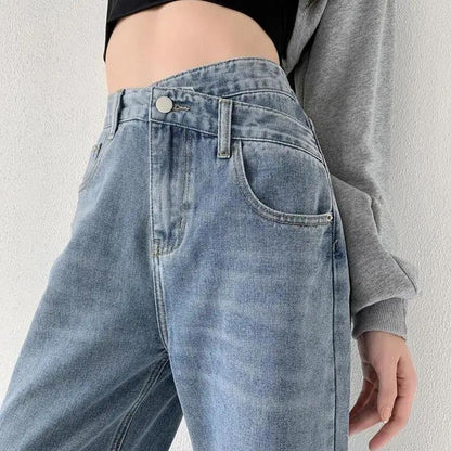 Slim Straight Trousers Irregular Drape Floor Mopping Pants