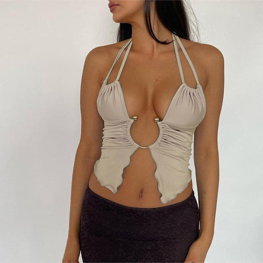 Women's Hollow-out Exposed Top