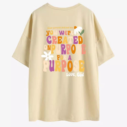 Women's Fashion Casual Simple Round Neck Short Sleeve