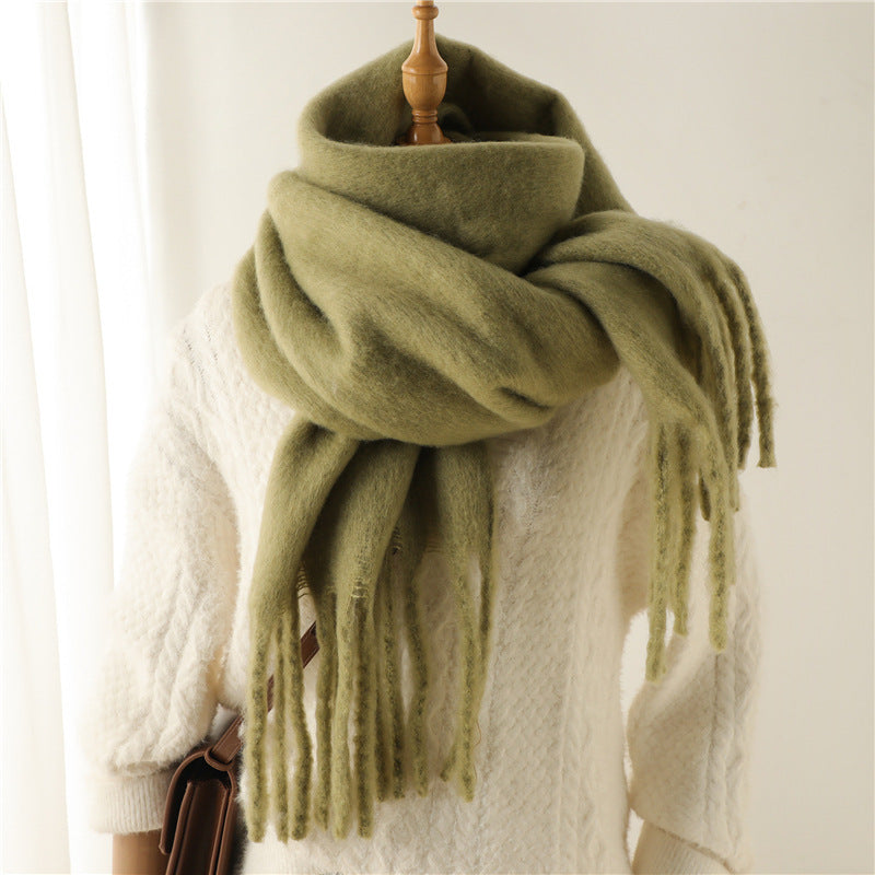Mohair Pure Color Scarf