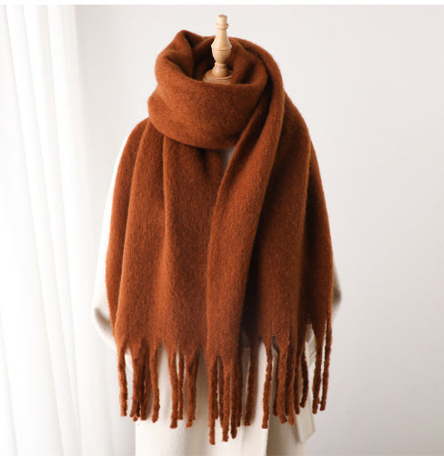 Mohair Pure Color Scarf
