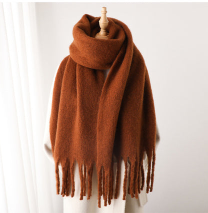 Mohair Pure Color Scarf