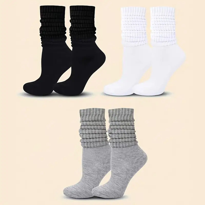 Loose Stockings Pure Color Socks