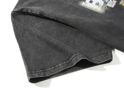 Unisex Summer Round Neck Top