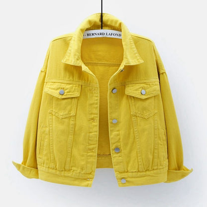 Women'S Plus Size Denim Jacket White