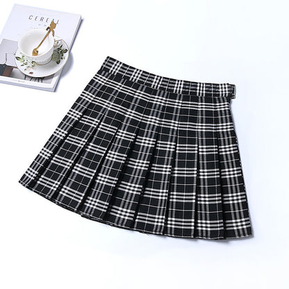 Classic Plaid Uniform Skirt