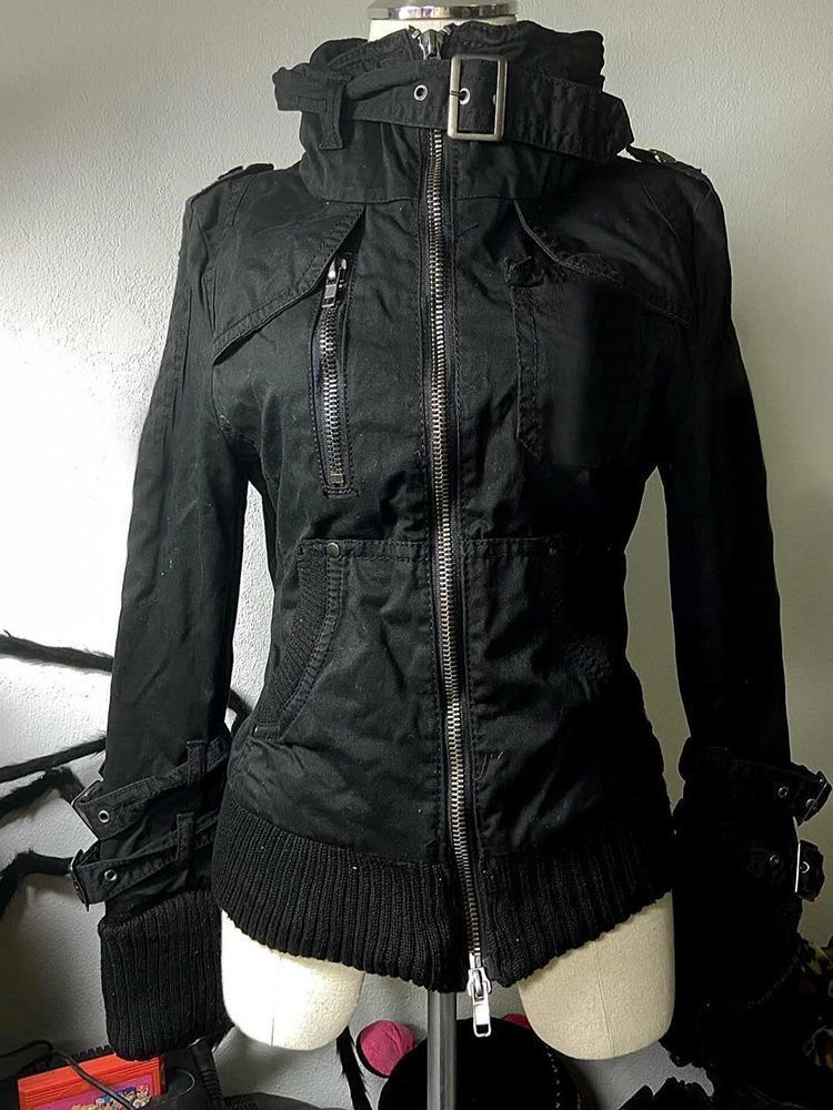 Women's American-style Retro Black Jacket