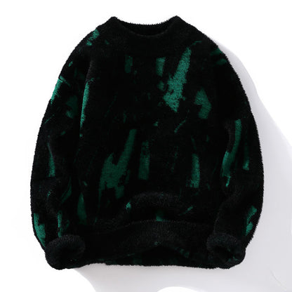 Winter Fleece-lined Thickened Men's Sweater Fall And Winter Inner