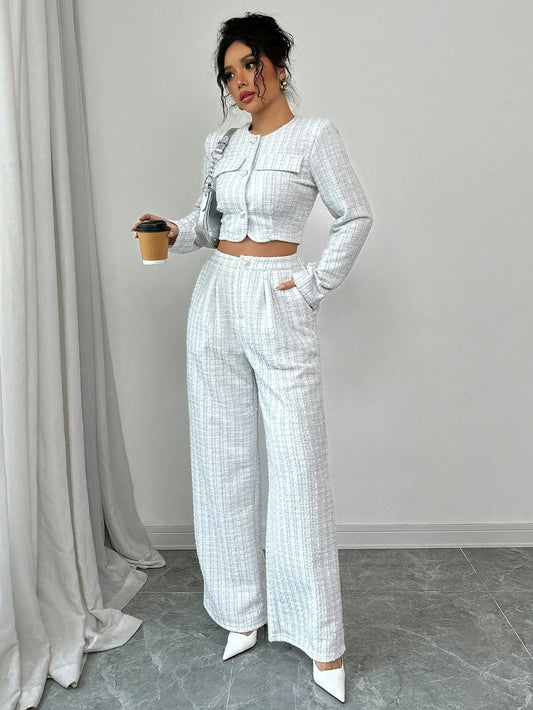 Spring And Autumn Long-sleeve & Pants Suit