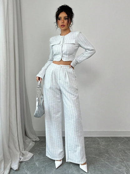 Spring And Autumn Long-sleeve & Pants Suit
