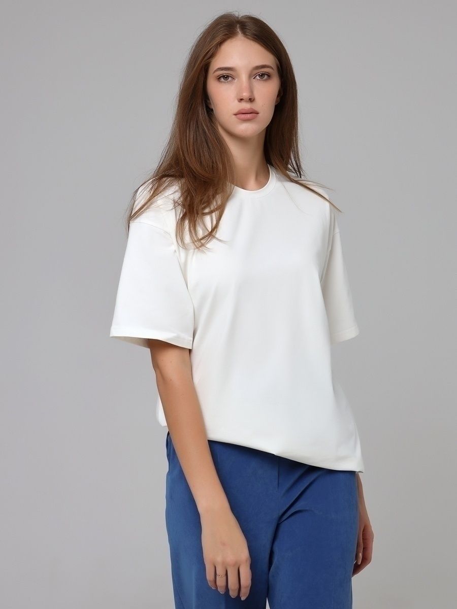 Women's Pure Cotton Short Sleeve T-shirt Top