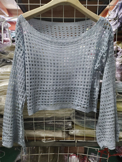 Women's Short Long-sleeved Sweater
