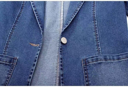 Denim Button Top Jacket