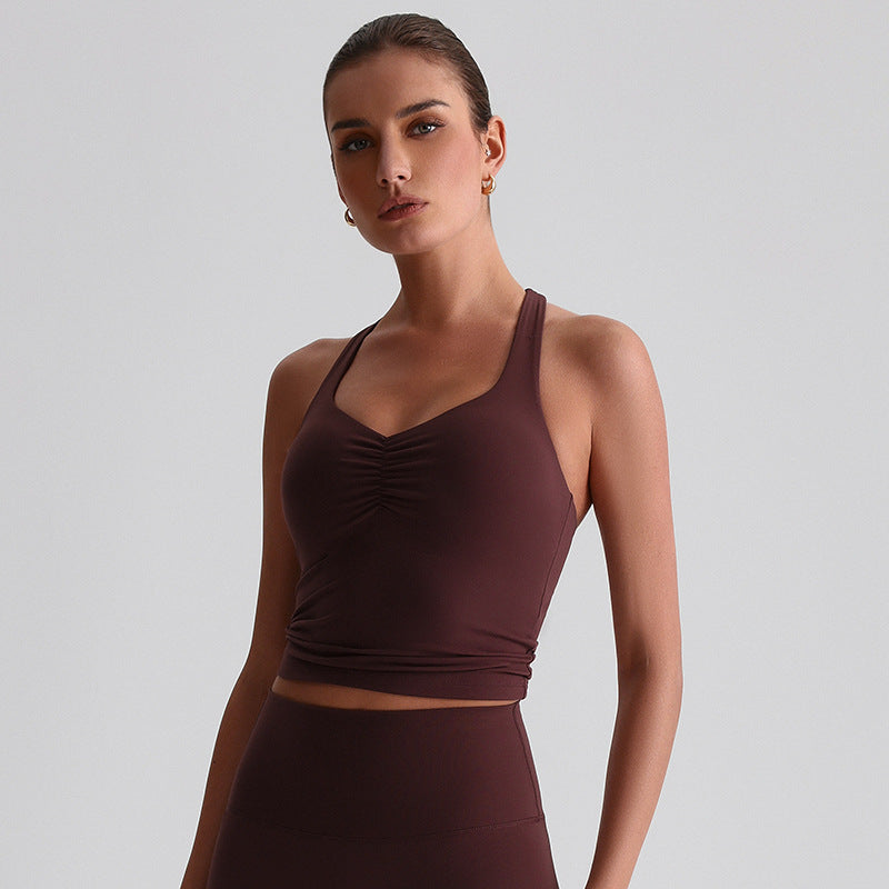 Vest Brushed Quick-drying Outdoor All-matching Running Beauty Back Exercise Underwear