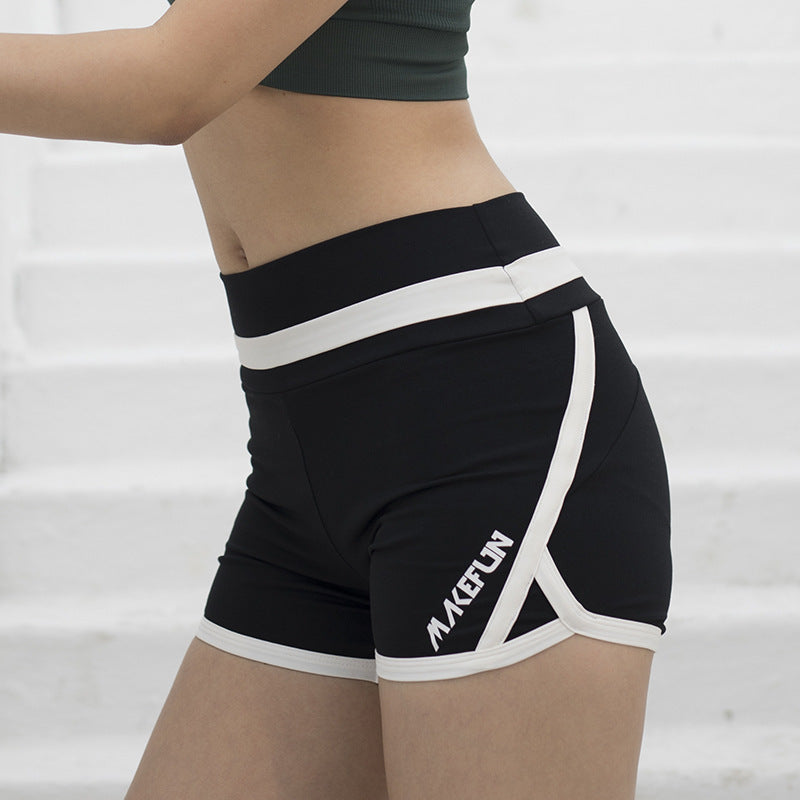 Women's Letter Printed Sports Shorts