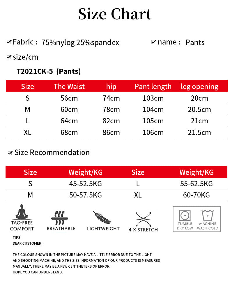 Female High Waist Hip Lift Exercise Workout Pants Stretch Yoga Pants