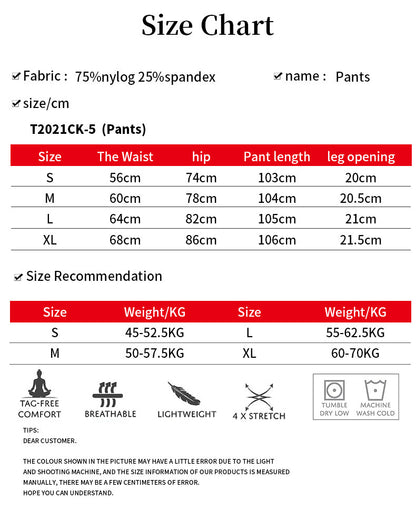 Female High Waist Hip Lift Exercise Workout Pants Stretch Yoga Pants