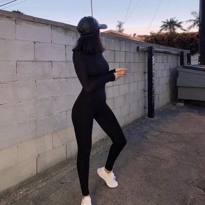 High waist hip-lift sports jumpsuit