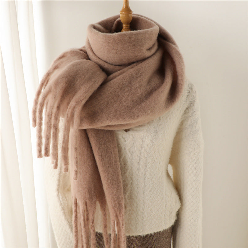Mohair Pure Color Scarf