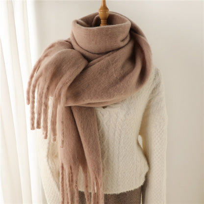 Mohair Pure Color Scarf