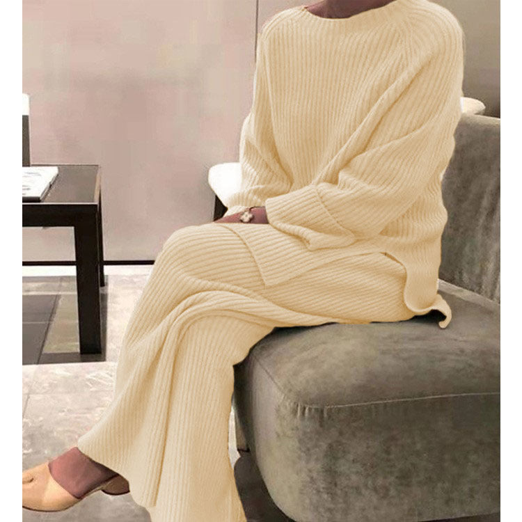 Knit Casual Two-piece Knitted Sweater