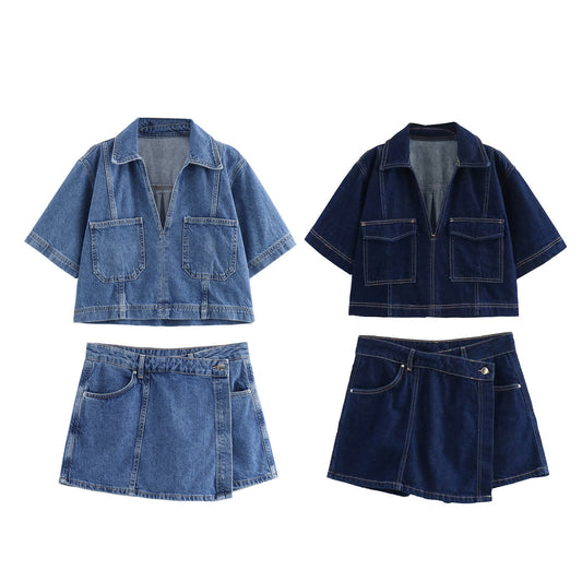 Denim Suit Women