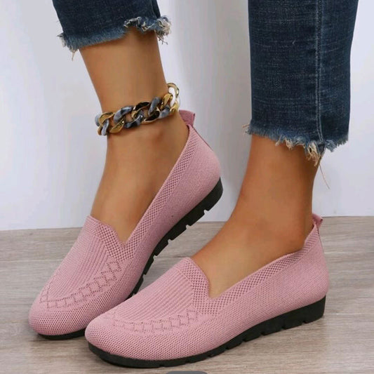 Casual Mesh Flat Toe Loafers Cozy  Shoes