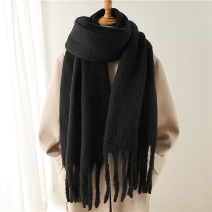 Mohair Pure Color Scarf