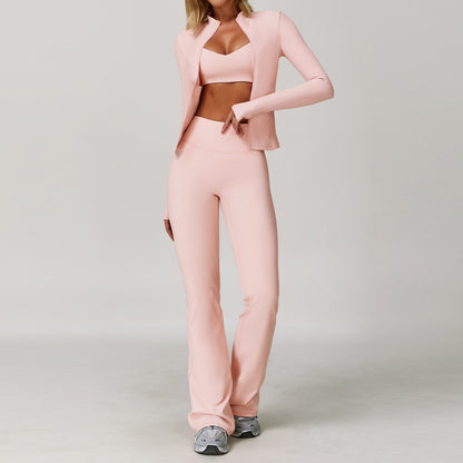 Tight Quick-drying Fitness Yoga Outdoor Running Sports Three-piece Suit