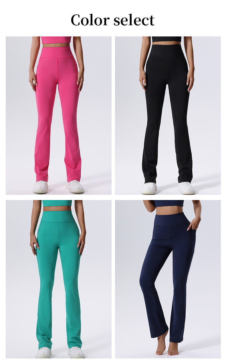 Female High Waist Hip Lift Exercise Workout Pants Stretch Yoga Pants