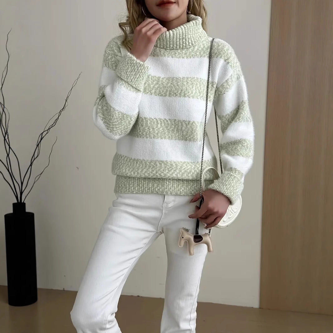 Women's Loose Outer Wear Artificial Mink Fur Sweater