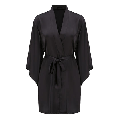 Women's Thin Ice Silk Robe Bathrobe