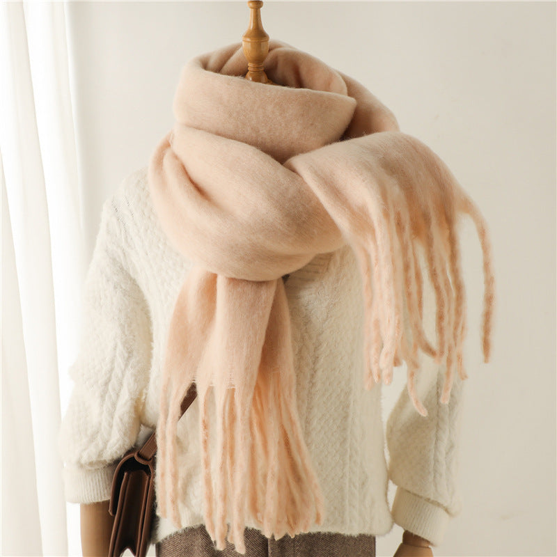 Mohair Pure Color Scarf