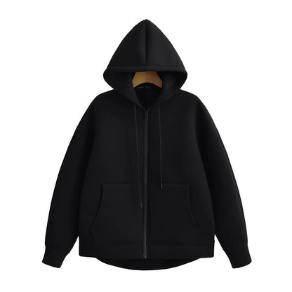 Winter Zipper High Street Double Pocket Oversized Loose Sweater