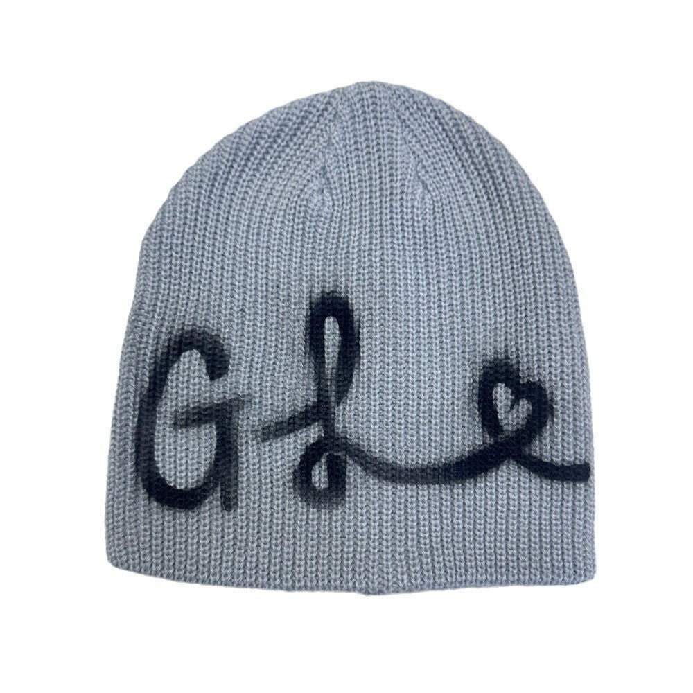 Street Style Letters Pile Heap Cap Beanie Hat Female Autumn And Winter Street