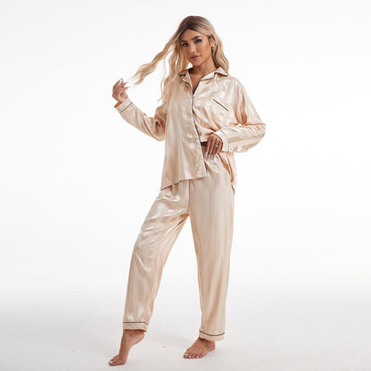 Silk Long-sleeved Pajama Wear