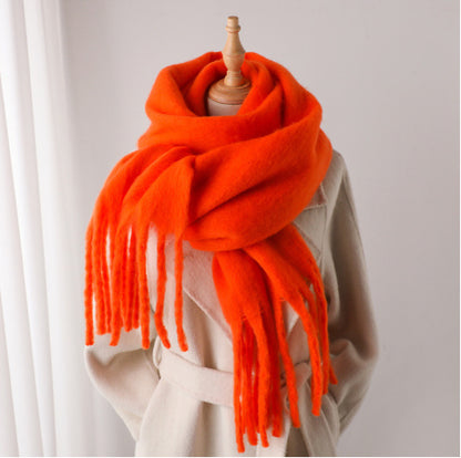 Mohair Pure Color Scarf