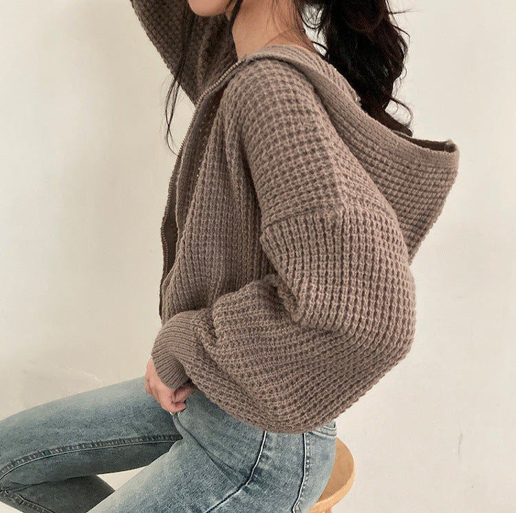 Women's Fashion Loose And Lazy Style Knitted Jacket
