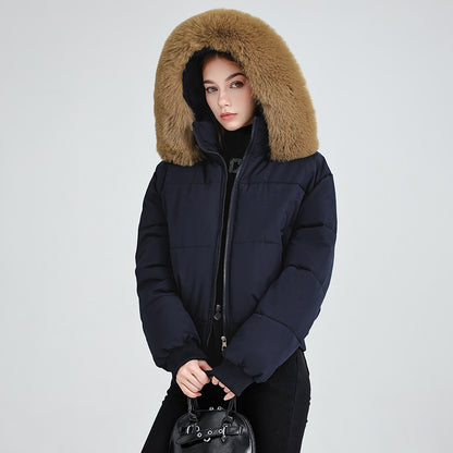 Women's Hooded Fur Collar Cotton-padded Sense