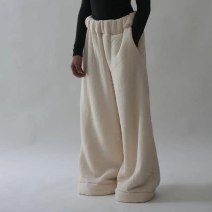 Women's Street Fashion Casual Loose Wide-leg Pants Solid Color