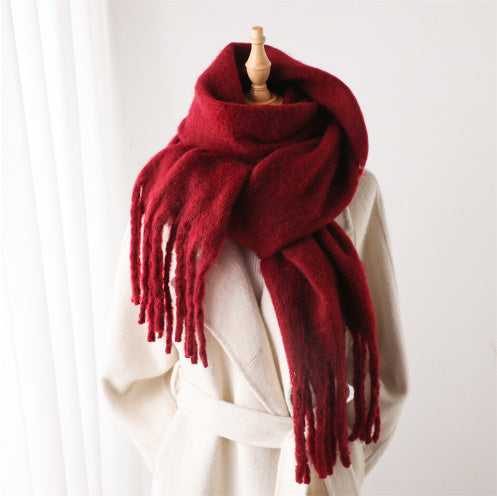 Mohair Pure Color Scarf