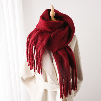 Mohair Pure Color Scarf